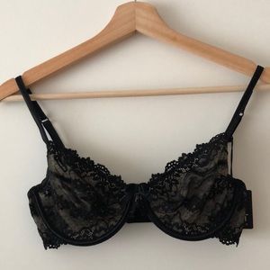 Esprit Black Lace Underwire Bra Women’s 34C